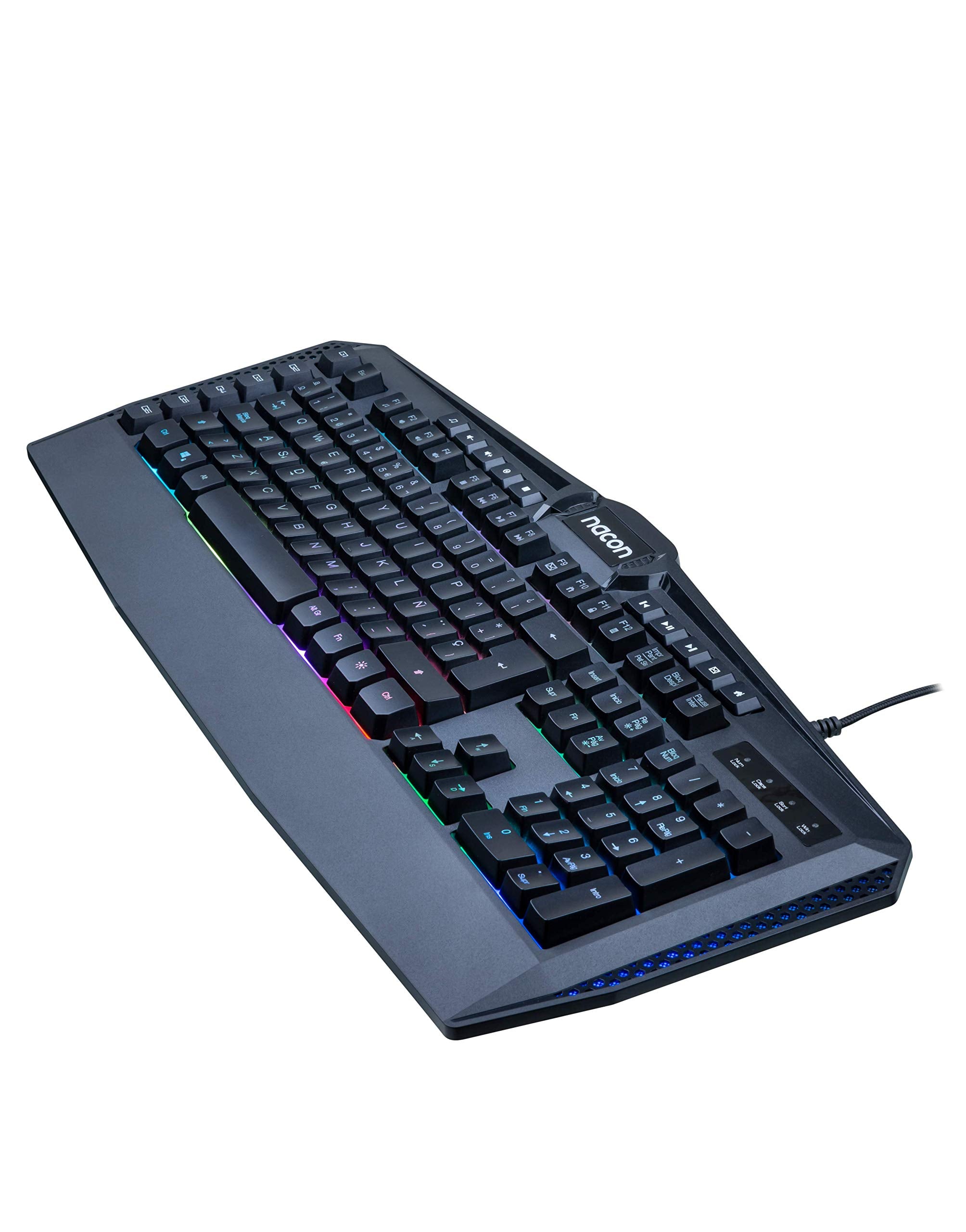 Nacon Pccl-210es - Teclado Gaming De Membrana, Retroiluminado Usb, Qwerty EspañOl Nacon Pccl-210es - Teclado Gaming De Membrana, Retroiluminado Usb, Qwerty EspañOl